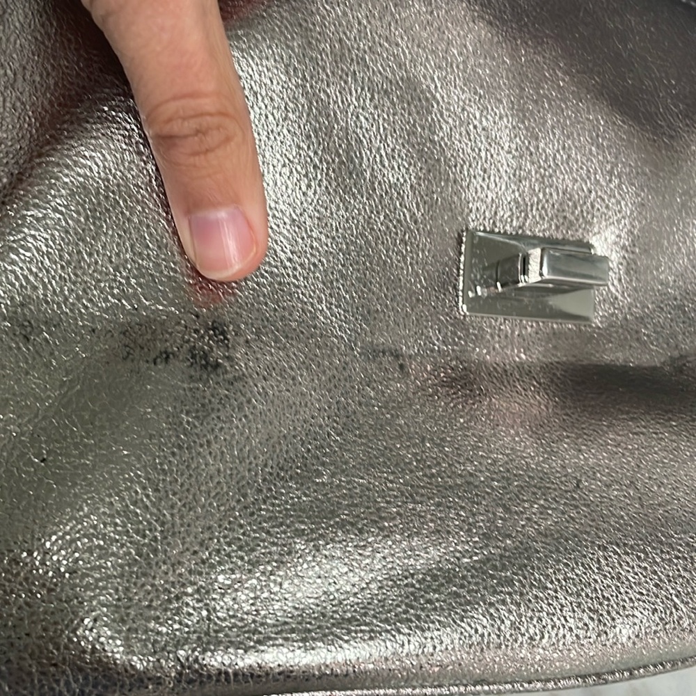 Michael Kors clutch purse metallic large clutch shoulder purse for party or prom - Picture 10 of 17